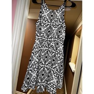 Black and White Tribal Minidress